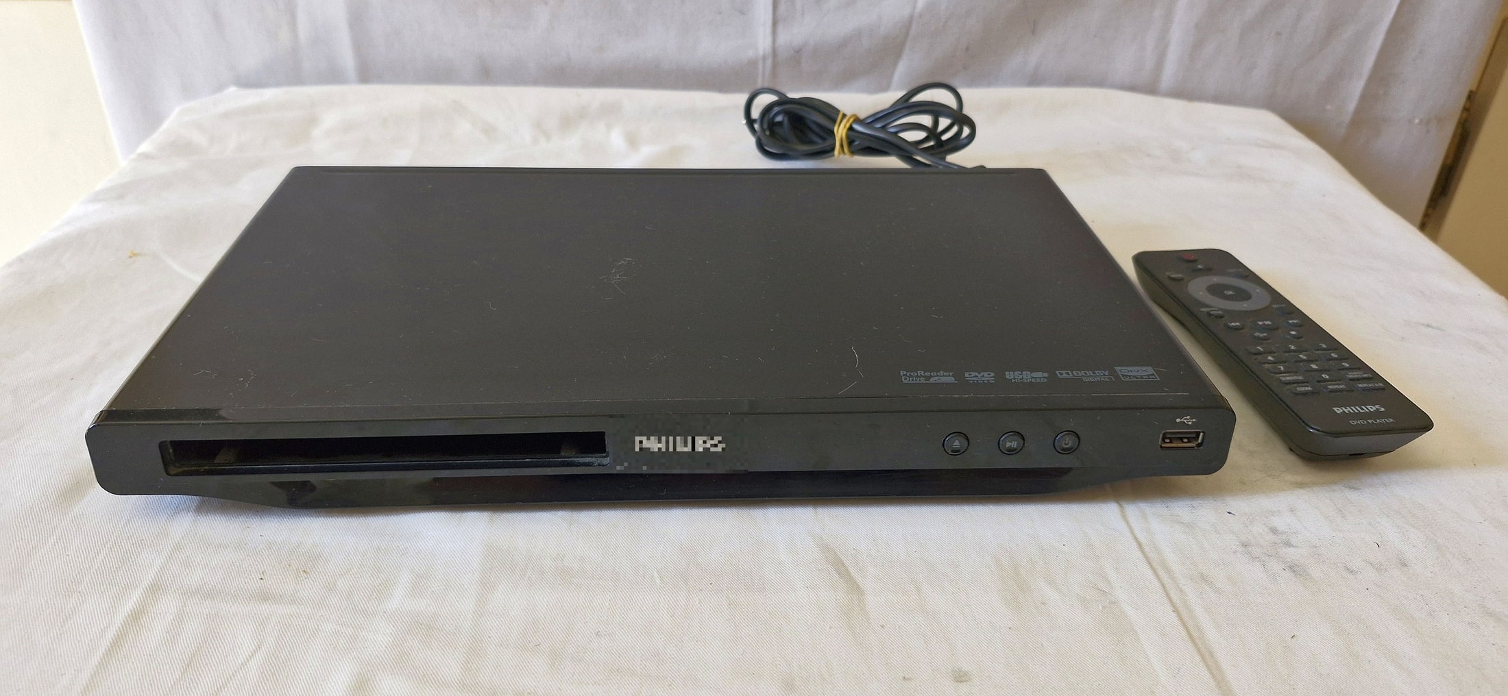 Lecteur DVD/CD audio Philips modèle DVP3850/12, 220/240V avec sa télécommande