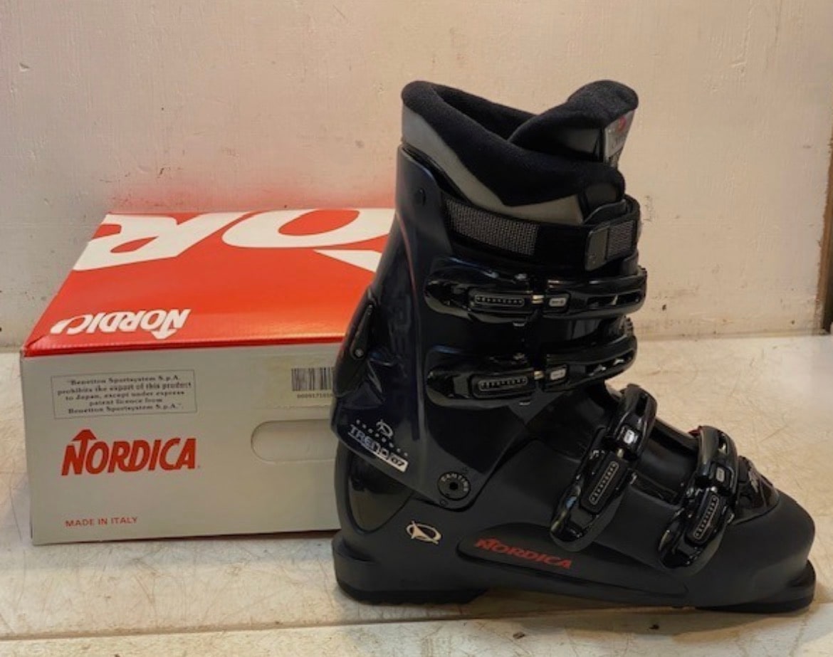Chaussures de ski Nordica Exopower Trend 07 noires et bleues, pointure 27,5 | 310 mm | 270-275